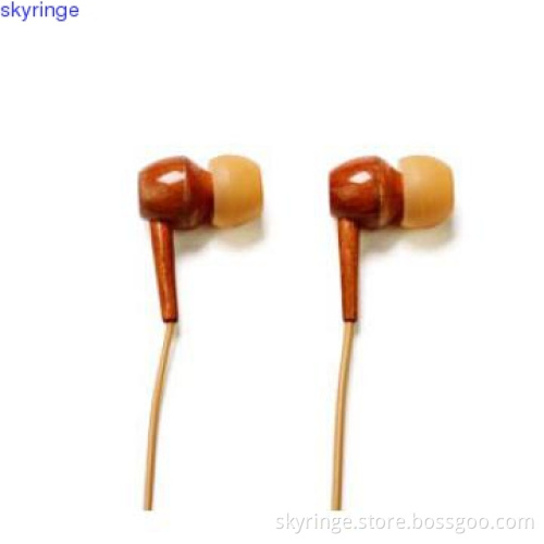 2013 newest wood earphone with MIC for iphone